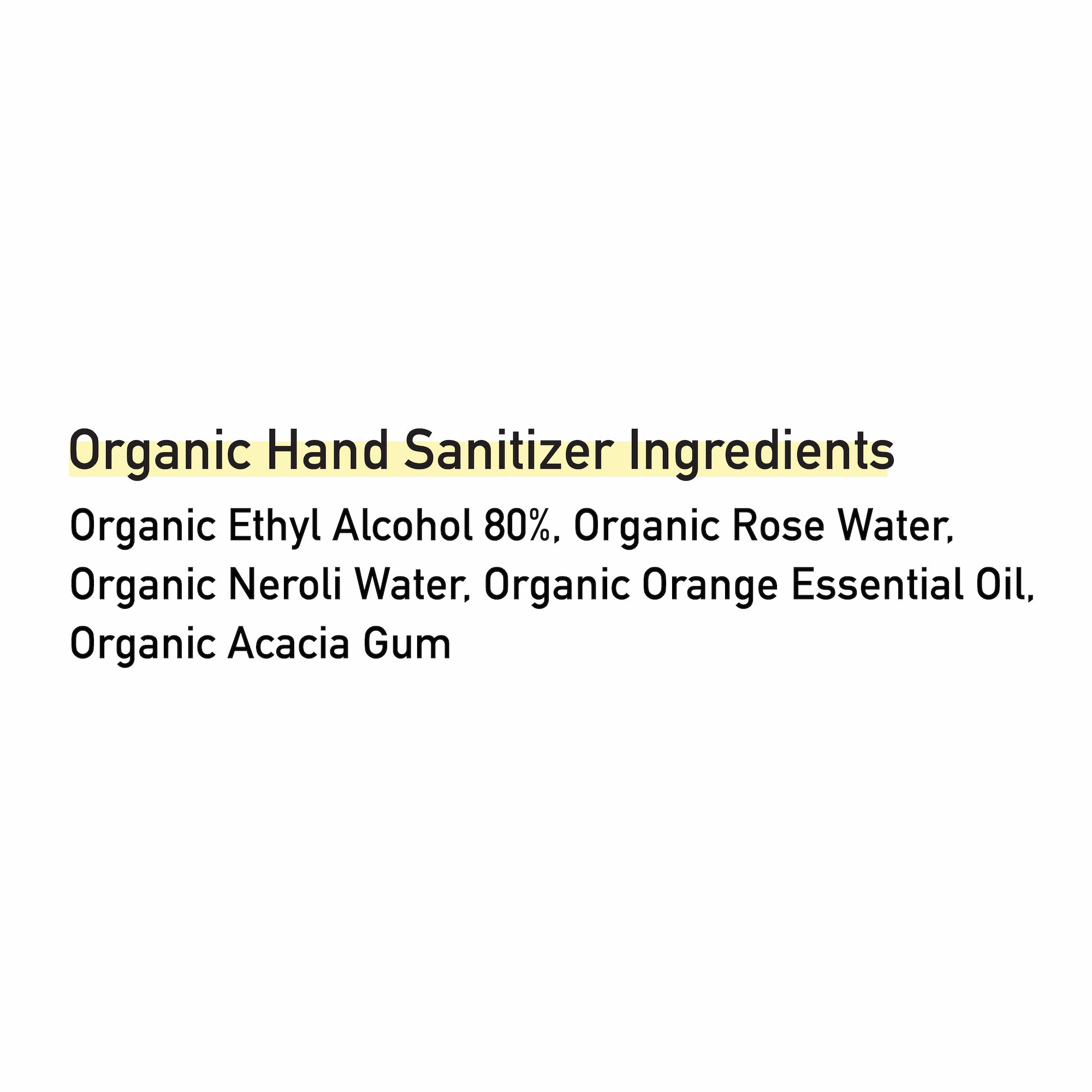Organic Hand Sanitizer, 4 fl.oz